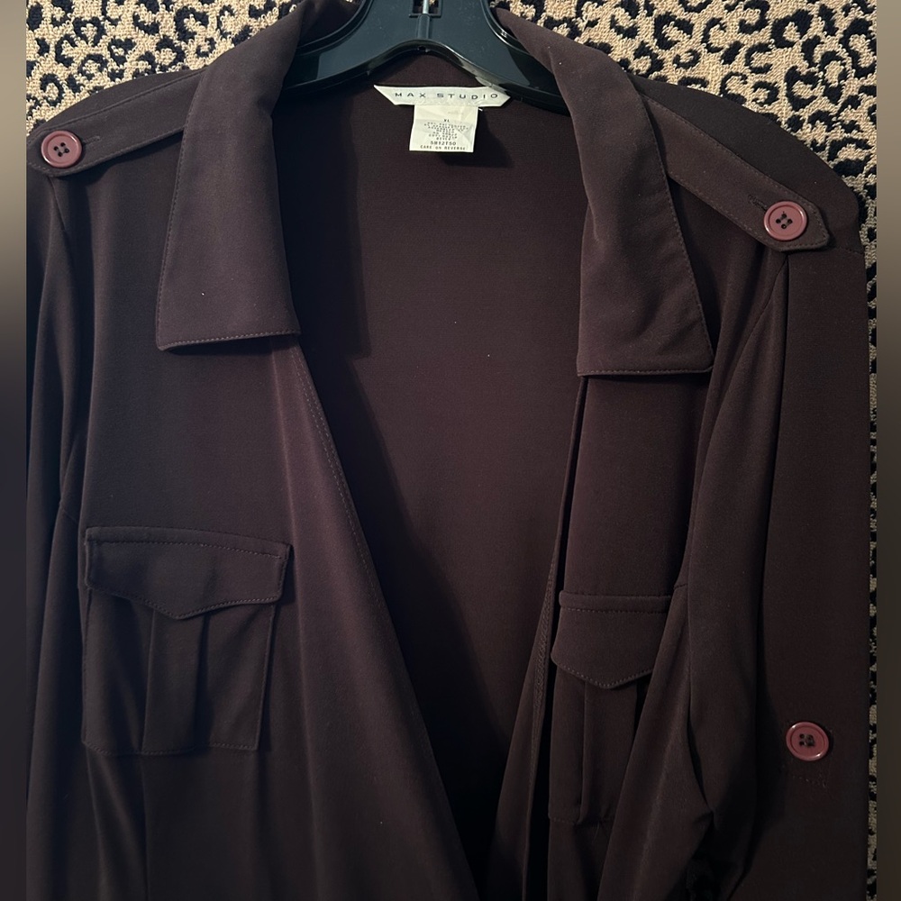NWOT MAX STUDIO Luxury Designer Wrap Dress - Picture 3 of 10